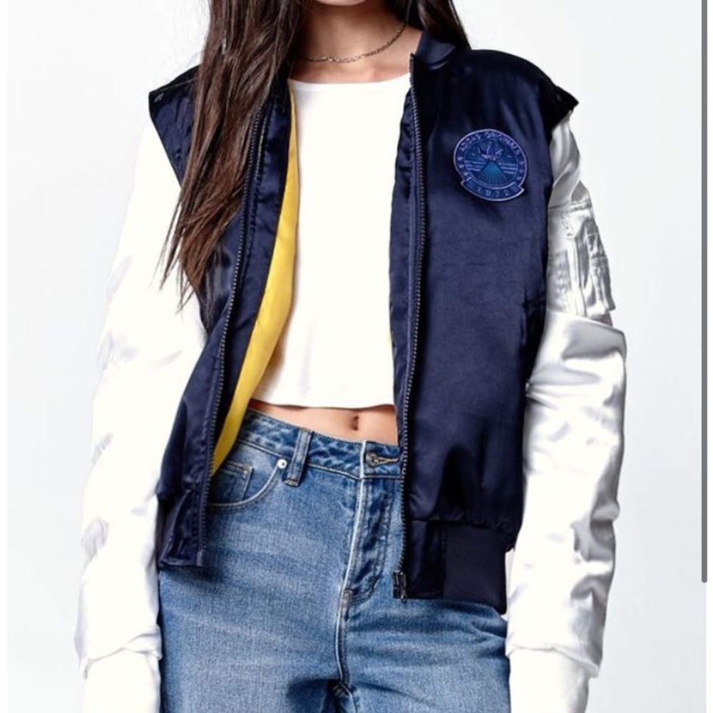 ADIDAS Rita Ora Cosmic Confessions Satin Bomber